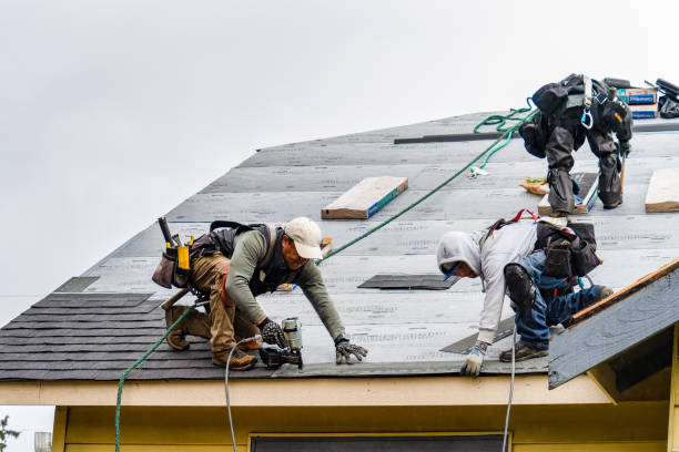 Professional Roofing technician working in Kirkwood, NY